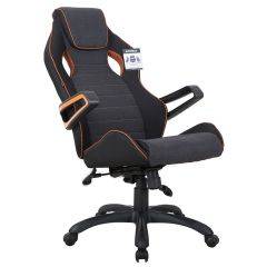 Кресло компьютерное BRABIX Techno Pro GM-003 (ткань черное/серое, вставки оранжевые) 531813 в Стрежевом - strezevoi.mebel24.online | фото 8