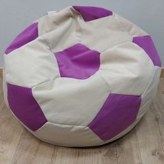 Кресло-мешок Мяч M (Nice Vanilla-Shaggy Fuchsia) в Стрежевом - strezevoi.mebel24.online | фото