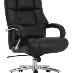 Кресло офисное BRABIX PREMIUM "Bomer HD-007" (рециклированная кожа, хром, черное) 531939 в Стрежевом - strezevoi.mebel24.online | фото 1