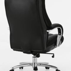 Кресло офисное BRABIX PREMIUM "Bomer HD-007" (рециклированная кожа, хром, черное) 531939 в Стрежевом - strezevoi.mebel24.online | фото 4