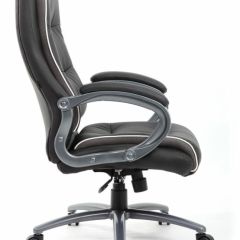 Кресло офисное BRABIX PREMIUM "Strong HD-009" (экокожа черная, ткань серая) 531945 в Стрежевом - strezevoi.mebel24.online | фото 3