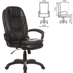 Кресло офисное BRABIX PREMIUM "Trend EX-568" (экокожа, черное) 532100 в Стрежевом - strezevoi.mebel24.online | фото 2