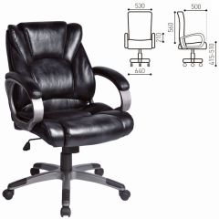 Кресло офисное BRABIX "Eldorado EX-504", экокожа, черное, 530874 в Стрежевом - strezevoi.mebel24.online | фото 3