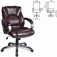 Кресло офисное BRABIX "Eldorado EX-504" (коричневое) 530875 в Стрежевом - strezevoi.mebel24.online | фото 2