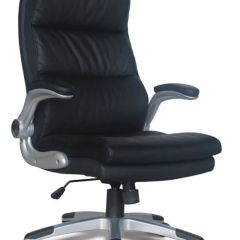Кресло офисное BRABIX "Fregat EX-510" (рециклированная кожа, черное) 530863 в Стрежевом - strezevoi.mebel24.online | фото