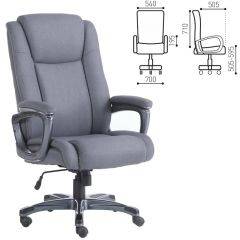 Кресло офисное BRABIX "Solid HD-005" (ткань/серое) 531823 в Стрежевом - strezevoi.mebel24.online | фото