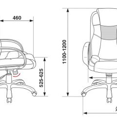 Кресло руководителя Бюрократ CH-839/BLACK черный Пегас в Стрежевом - strezevoi.mebel24.online | фото 4