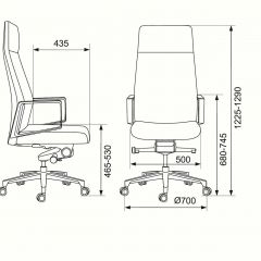 Кресло руководителя Бюрократ _JONS/CASHGREY серый в Стрежевом - strezevoi.mebel24.online | фото 4