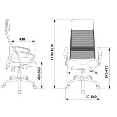 Кресло руководителя Бюрократ KB-6N/SL/B/TW-11 черный в Стрежевом - strezevoi.mebel24.online | фото 4