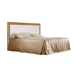 Кровать 2-х спальная (1,4 м) Тиффани штрих-лак/золото с подъемным механизмом (ТФКР140-2[7]) в Стрежевом - strezevoi.mebel24.online | фото