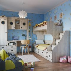 Кровать 2-х ярусная с лестницей НКМ Мираж-1 в Стрежевом - strezevoi.mebel24.online | фото 3