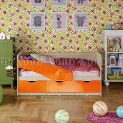 Кровать Бабочки (Оранжевый металлик) 1800 в Стрежевом - strezevoi.mebel24.online | фото