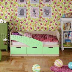 Кровать Бабочки (Салатовый матовый) 1600 в Стрежевом - strezevoi.mebel24.online | фото