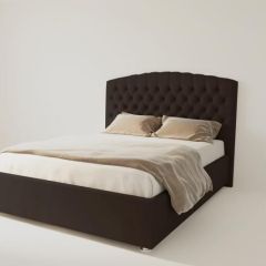 Кровать Берлин без основания 1200 (экокожа коричневая) в Стрежевом - strezevoi.mebel24.online | фото