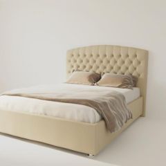 Кровать Берлин без основания 1400 (экокожа бежевая) в Стрежевом - strezevoi.mebel24.online | фото