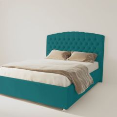 Кровать Берлин без основания 900 (велюр бирюзовый) в Стрежевом - strezevoi.mebel24.online | фото