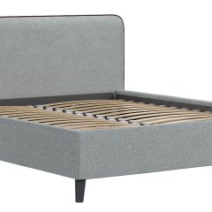 Кровать интерьерная Миа (1600) Купер 18/Кант Лайт 10 в Стрежевом - strezevoi.mebel24.online | фото 3