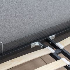 Кровать интерьерная Миа (1600) Купер 18/Кант Лайт 10 в Стрежевом - strezevoi.mebel24.online | фото 7