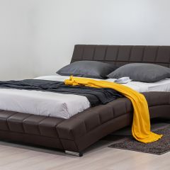Кровать двойная Оливия 160 + ортопед. основание в Стрежевом - strezevoi.mebel24.online | фото