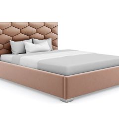 Кровать Коралл интерьерная +основание (90х200) в Стрежевом - strezevoi.mebel24.online | фото