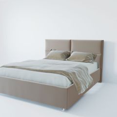 Кровать Корсика с ПМ 1200 (велюр светло-серый) в Стрежевом - strezevoi.mebel24.online | фото 2