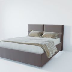 Кровать Корсика с ПМ 1400 (велюр темно-серый) в Стрежевом - strezevoi.mebel24.online | фото 2
