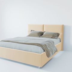 Кровать Корсика с ПМ 1600 (экокожа бежевая) в Стрежевом - strezevoi.mebel24.online | фото 3