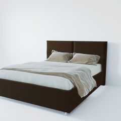 Кровать Корсика с ПМ 1600 (экокожа коричневая) в Стрежевом - strezevoi.mebel24.online | фото 2