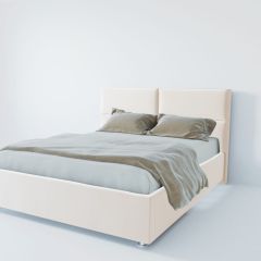 Кровать Корсика с ПМ 800 (экокожа белая) в Стрежевом - strezevoi.mebel24.online | фото 2