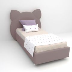 Кровать Котя с ортопедическим основанием 1200 (велюр темно-серый) в Стрежевом - strezevoi.mebel24.online | фото