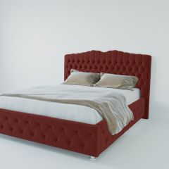 Кровать Нягань с ПМ 1200 (велюр бордо) в Стрежевом - strezevoi.mebel24.online | фото