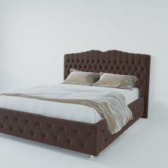 Кровать Нягань с ПМ 900 (экокожа коричневая) в Стрежевом - strezevoi.mebel24.online | фото 2