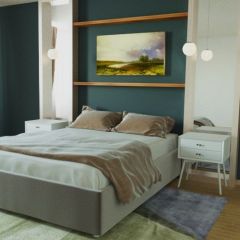 Кровать Подиум с ортопедическим основанием 1200 (велюр темно-серый) в Стрежевом - strezevoi.mebel24.online | фото 3