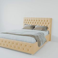 Кровать Версаль 1600 без основания (экокожа бежевый) в Стрежевом - strezevoi.mebel24.online | фото