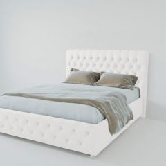 Кровать Версаль 900 без основания (экокожа белый) в Стрежевом - strezevoi.mebel24.online | фото