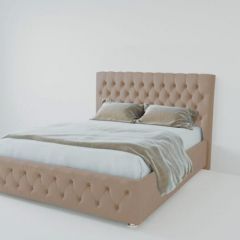 Кровать Версаль 1600 без основания (велюр серый) в Стрежевом - strezevoi.mebel24.online | фото