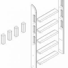 Кровать Сонечка 2-х ярусная (модульная) в Стрежевом - strezevoi.mebel24.online | фото 12