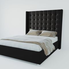 Кровать Венеция ЛЮКС с ПМ 2000 (экокожа кольт ч) в Стрежевом - strezevoi.mebel24.online | фото 2