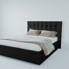 Кровать Венеция с ПМ 1200 (экокожа кольт ч) в Стрежевом - strezevoi.mebel24.online | фото 2