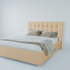 Кровать Венеция с ПМ 1600 (экокожа бежевая) в Стрежевом - strezevoi.mebel24.online | фото 2