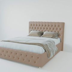 Кровать Версаль с ПМ 2000 (велюр серый) в Стрежевом - strezevoi.mebel24.online | фото