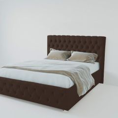 Кровать Версаль с ПМ 900 (экокожа коричневая) в Стрежевом - strezevoi.mebel24.online | фото 1