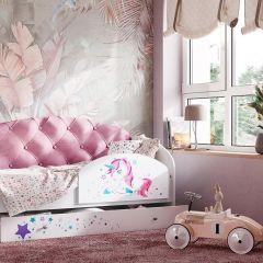 Кровать Звездочка на щитах + Бортик в Стрежевом - strezevoi.mebel24.online | фото 4