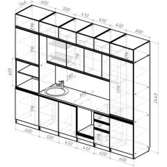 Кухонный гарнитур Адажио люкс 3000 мм в Стрежевом - strezevoi.mebel24.online | фото 2