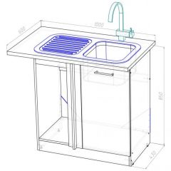 Кухонный гарнитур Адажио мега прайм 1500 х 2700 мм в Стрежевом - strezevoi.mebel24.online | фото 19