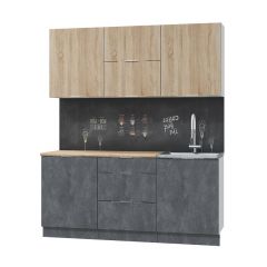 Кухонный гарнитур Асти-дуб сонома 1,8 в Стрежевом - strezevoi.mebel24.online | фото 2