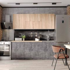 Кухонный гарнитур Асти-дуб сонома 1,8 в Стрежевом - strezevoi.mebel24.online | фото