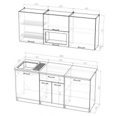 Кухонный гарнитур Лариса макси 1 1800 мм в Стрежевом - strezevoi.mebel24.online | фото 2