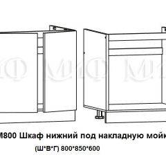 ЛИЗА-2 Кухонный гарнитур 1,6 Белый глянец холодный в Стрежевом - strezevoi.mebel24.online | фото 6