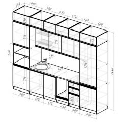 Кухонный гарнитур Лоретта люкс 3000 мм в Стрежевом - strezevoi.mebel24.online | фото 2